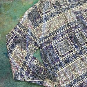 80s Ornate Button Down